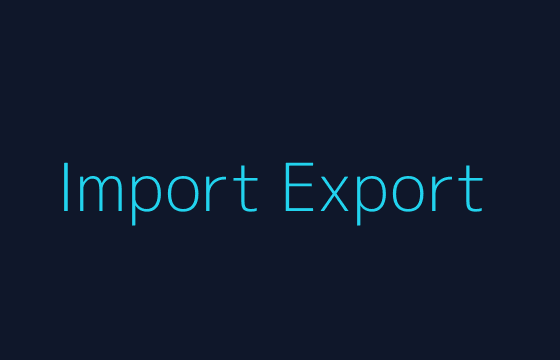 Placeholder displaying transaction import and export