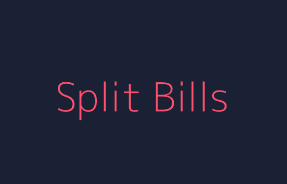Placeholder showing split bills and shared ledger UI