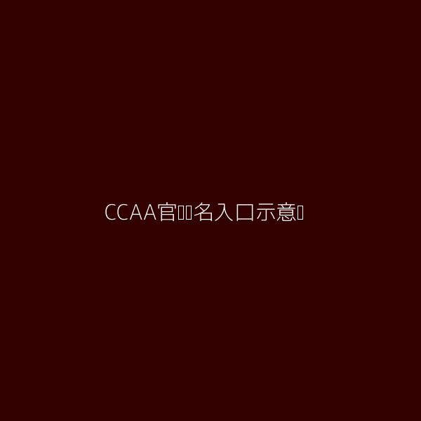 CCAA官网报名入口示意图