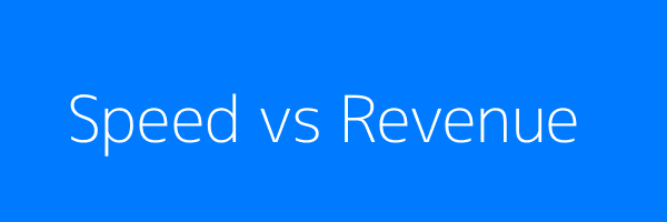 Bar chart showing revenue vs quote speed