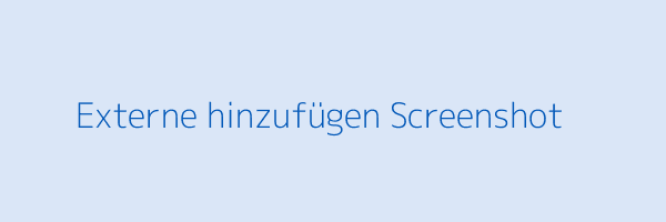Screenshot externe Gäste