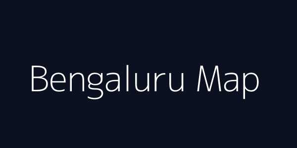 Map Bengaluru