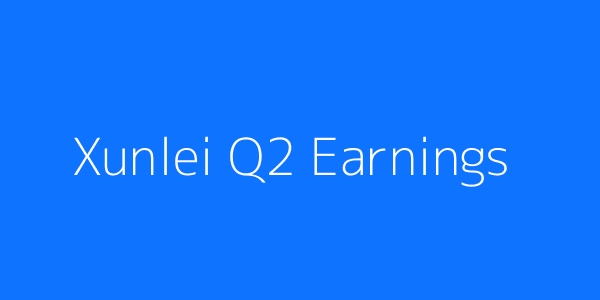 Xunlei Q2 Chart