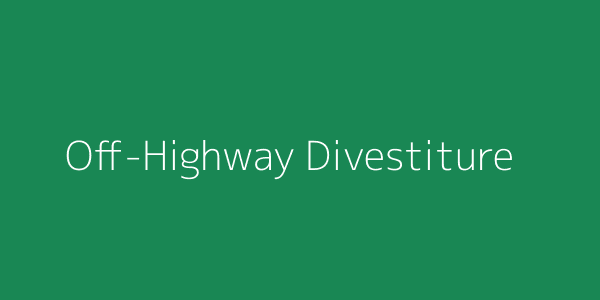 Off-Highway divestiture diagram
