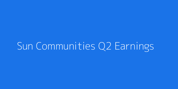 Sun Communities Earnings Chart