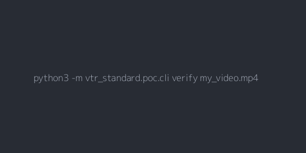 Verify Command Example