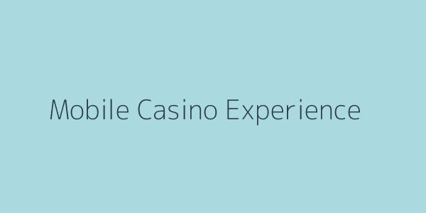 Mobile Casino Interface