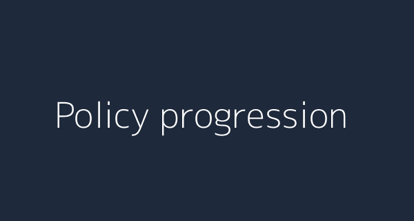 Policy progression screenshot