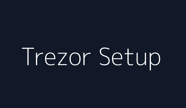 Trezor Start Page
