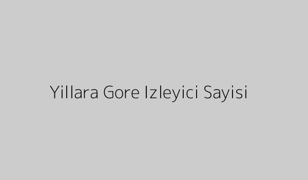 Yıllara Göre İzleyici Sayısı