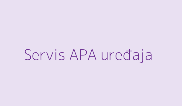 Servis APA uređaja