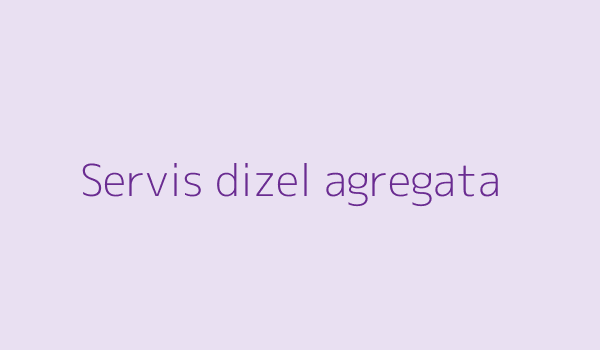 Servis dizel agregata