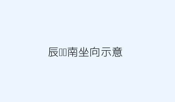 辰龙东南坐向示意