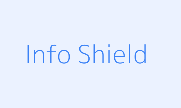 Info shield illustration