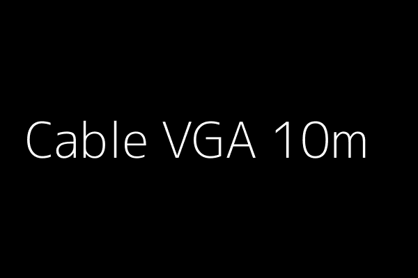 Cable VGA de 10 Metros con Filtro Ferrita