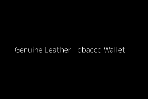 Genuine Leather Tobacco Men's Wallet