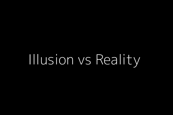 A symbolic representation of the illusion versus the reality of local SEO
