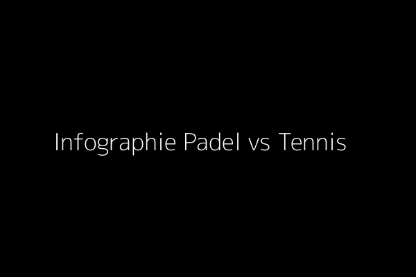 Infographie des différences entre le padel et le tennis