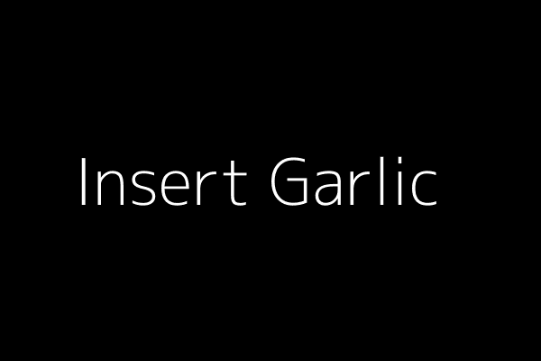 Garlic in Pork Roast