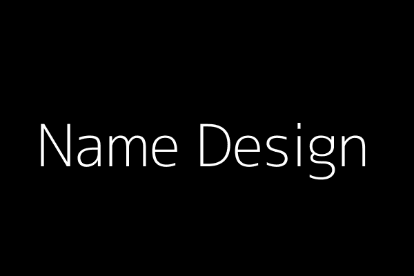 Name Design