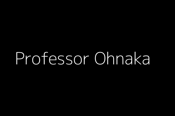 Professor Ohnaka receiving the award