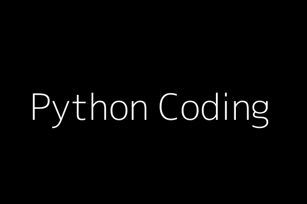 Python coding