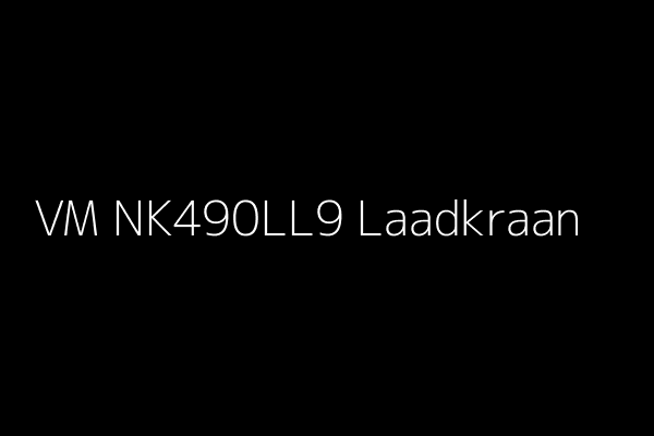 VM NK490LL9 laadkraan