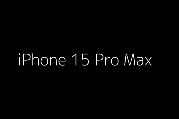 Apple iPhone 15 Pro Max