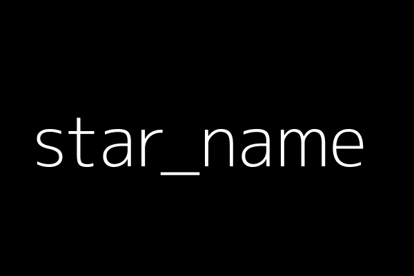star name