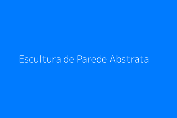 Escultura de Parede Abstrata