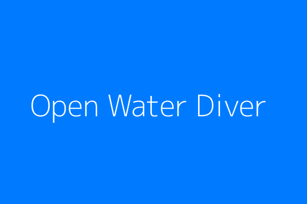 Open Water Diver