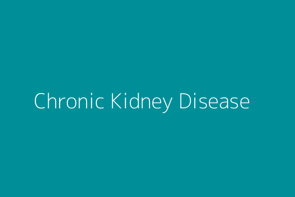 Chronic Kidney Disease Treatment