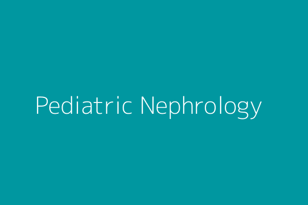 Pediatric and Critical Care Nephrology