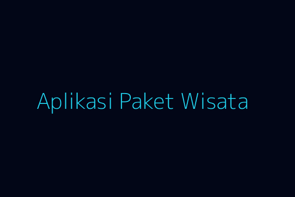 Aplikasi Wisata