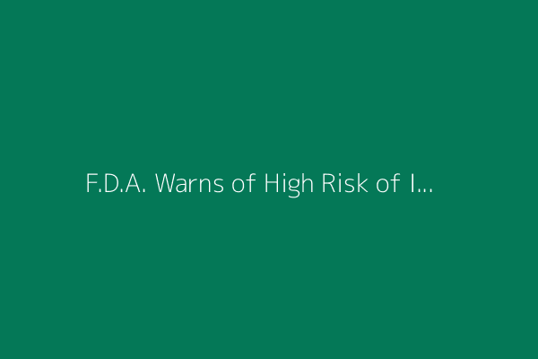 F.D.A. Warns of High Risk of Illness or Death in Update of Tomato Recall