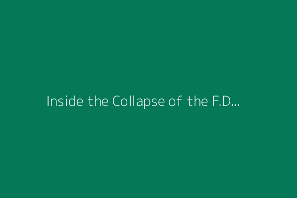 Inside the Collapse of the F.D.A.