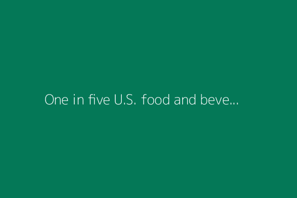 One in five U.S. food and beverage products is made with synthetic dyes