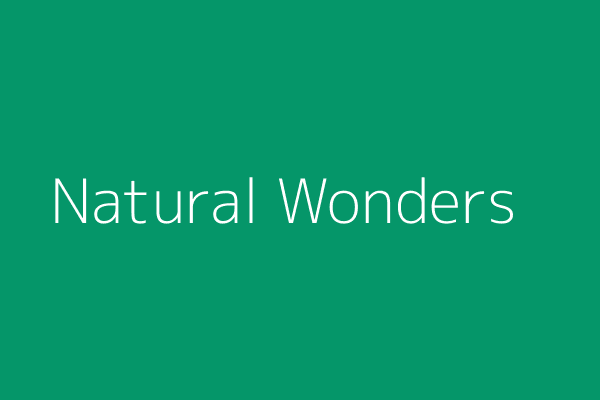 Natural Wonders Tour