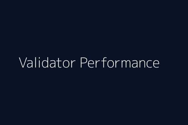 Validator Insights