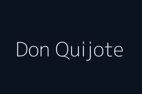 Portada genérica Don Quijote