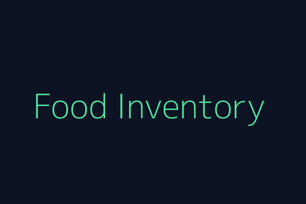 Food Inventory