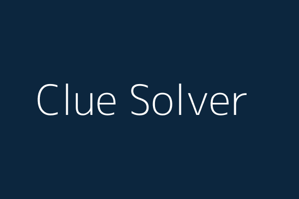 Clue Solver