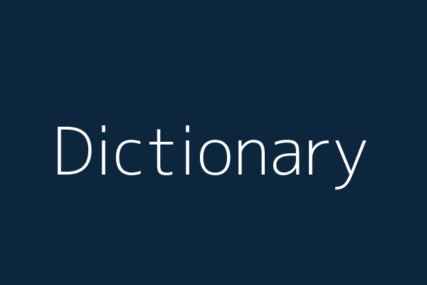 Dictionary