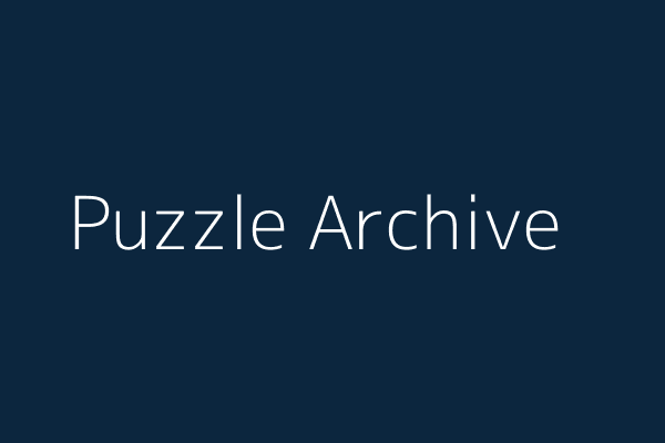 Puzzle Archive