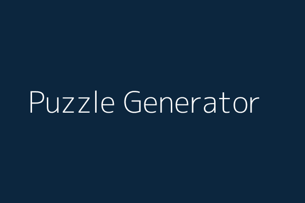 Puzzle Generator