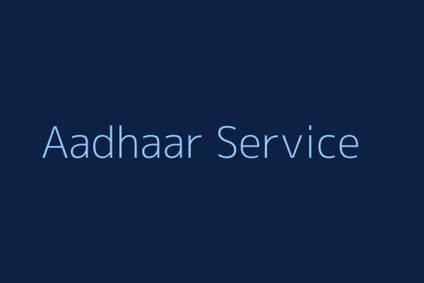 Aadhaar Service Counter