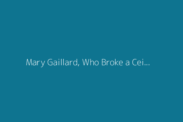Mary Gaillard, Who Broke a Ceiling in Subatomic Research, Dies at 86