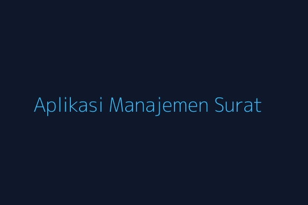 Aplikasi Surat