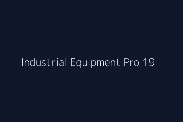 Industrial Equipment Pro 19