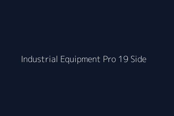 Industrial Equipment Pro 19 view